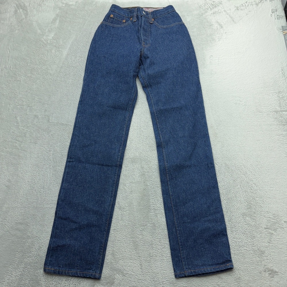 Vintage 80s Levi's 501 Jeans Womens 5 High Rise Straight Blue Denim 1986 USA